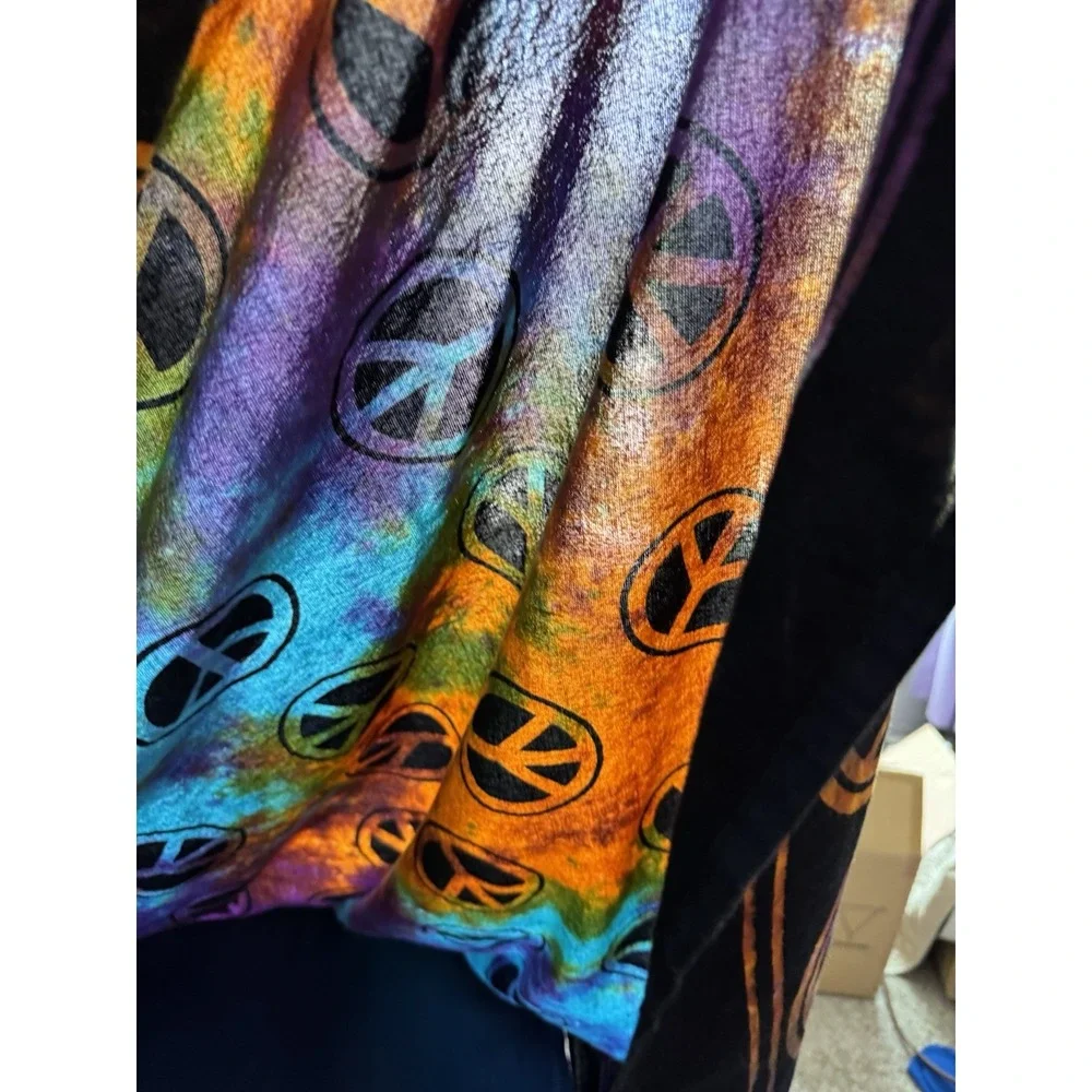 Tie Dye Peace Sign Tapestry